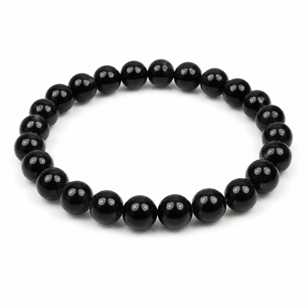 Natural Black Obsidian Bracelet – Protection, Grounding & Positive Energy