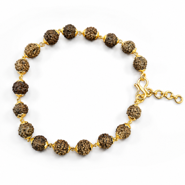 Premium Rudraksha Bracelet – Natural Spiritual Protection & Positive Energy